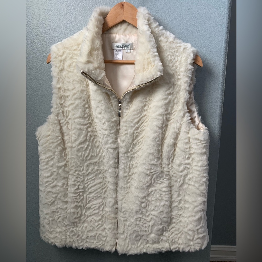 Coldwater Creek Faux Fur Vest
